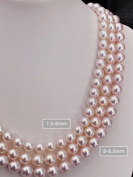 Japanese-Hanadama-Akoya-Saltwater-Cultured-Pearl-Necklace-for-Women-in- 18-Inch-Length