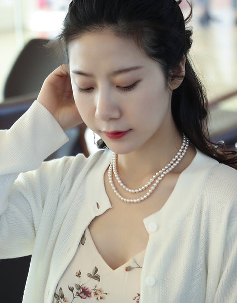 White-Freshwater-Cultured-Pearl-Necklace-Bracelet-Bridal-Gift