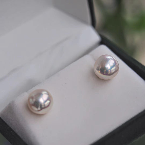 10mm-Big-Baroque-Real-Freshwater-Pearl-Stud-Earrings-For-Women-With-14K-Gold