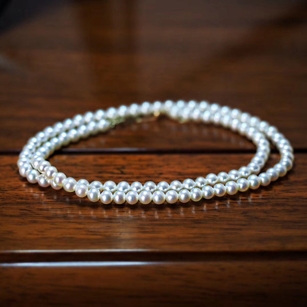 4mm-Pure-White-Small-Freshwater-Pearls-Choker-Necklace-For-Women-With-14K-Gold