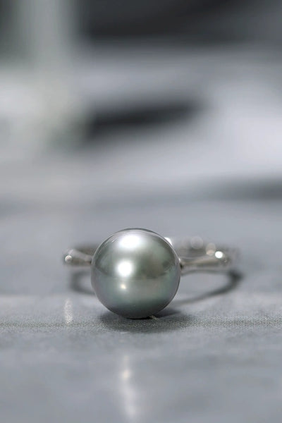 Black-Round-Tahitian-Pearl-Ring-with-18K-White-Gold-Wedding-Anniversary-Gifts