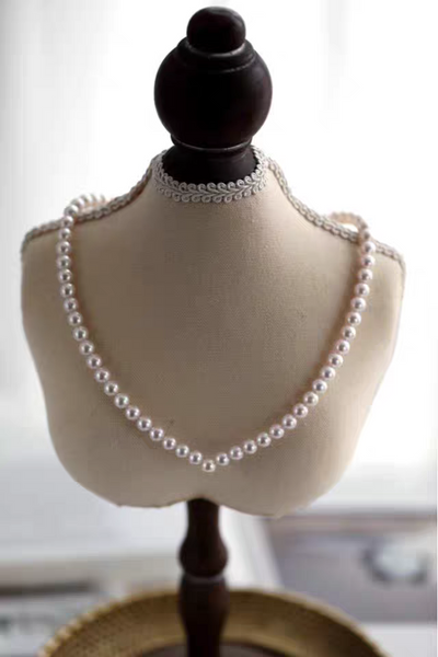 4.0mm-Freshwater-Cultured-Pearl-Heart-Shaped-choker-Necklace