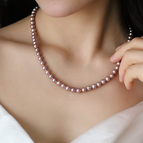 7-8mm-Flawless-Flawless-Pink-Freshwater-Cultured-Pearl-Necklace