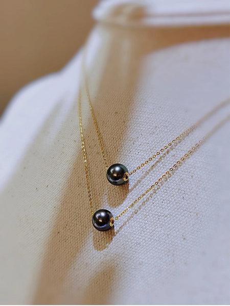  Single-Floating-Genuine-Tahitian-Black-Pearls-9-10mm-Pendant-Necklace-for-Women