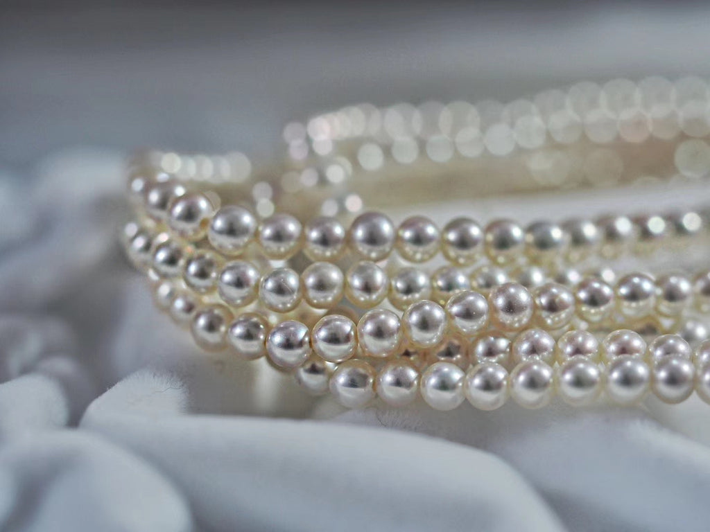 Pearl & Amethyst Crystal Bracelets (Set of 2)