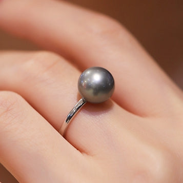 Black-Tahitian-South-Sea-Cultured-Pearl-Women-Engagement-Ring-With-Diamond